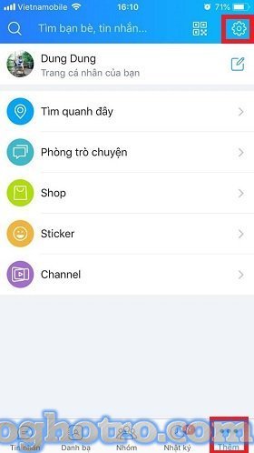 an da xem tin nhan tren zalo