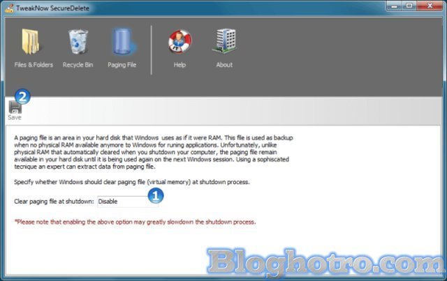 cach dung TweakNow SecureDelete