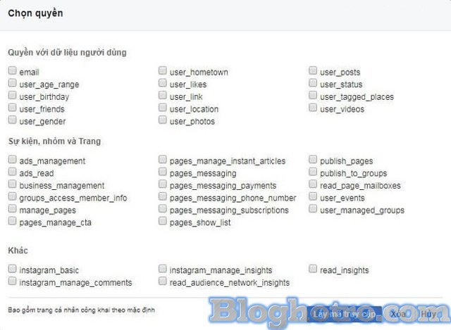 cach lay ma token facebook