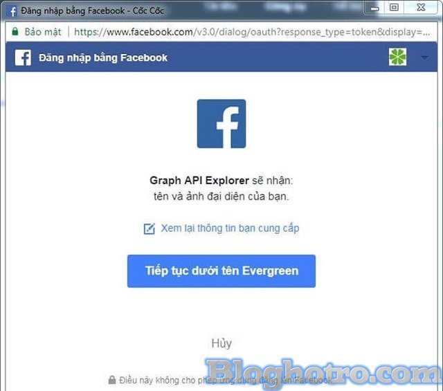 cach lay ma token facebook