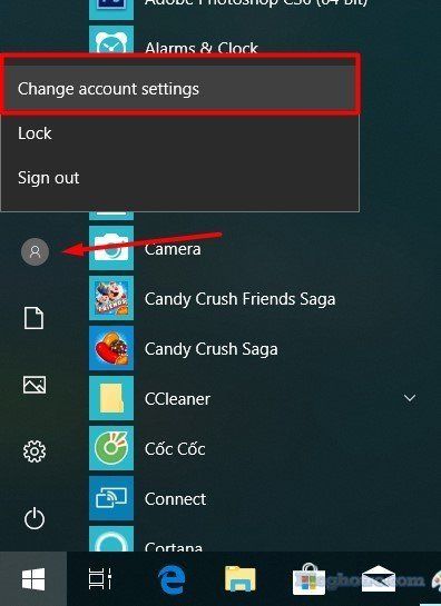 cai dat password windows 10