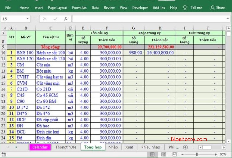 file excel quan ly kho vat tu