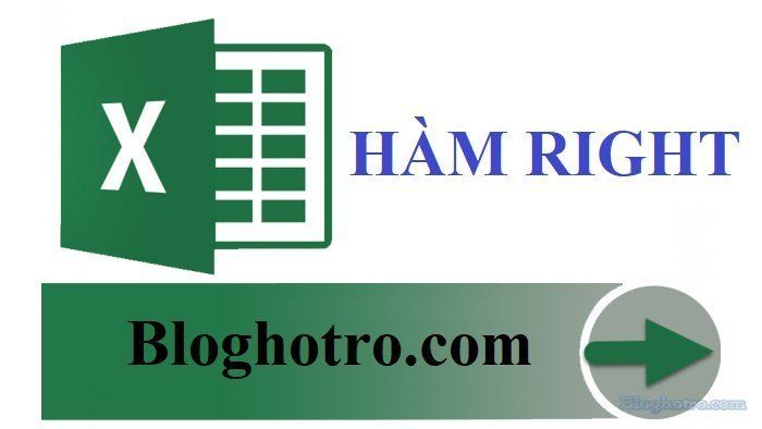 ham RIGHT trong excel