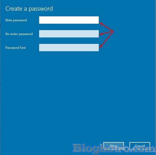 huong dan cai dat password windows 10