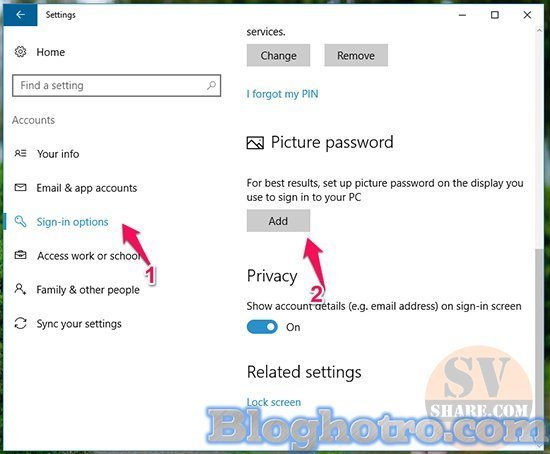 khoa mat khau windows 10 bang hinh anh