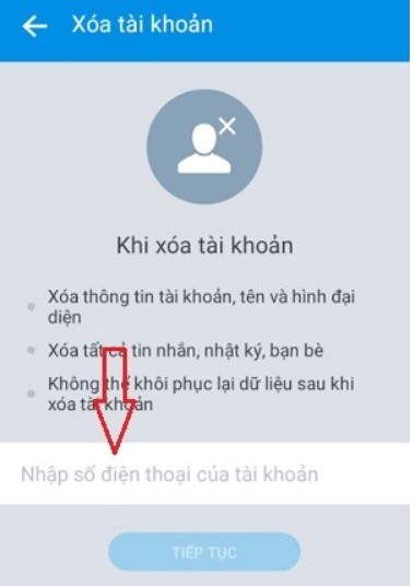 khoa tai khoan zalo