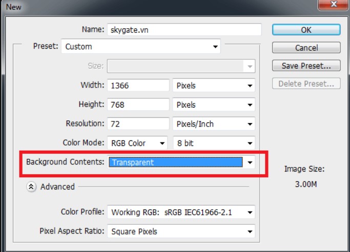 Hình ảnh: lam logo trong suot bang photoshop 1