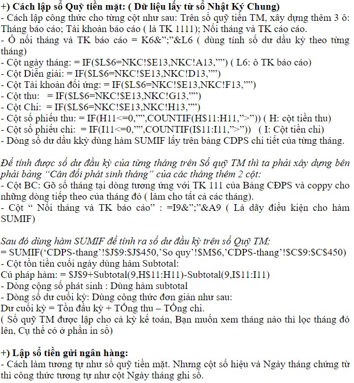 Hình ảnh: lap so sach ke toan tren excel 6