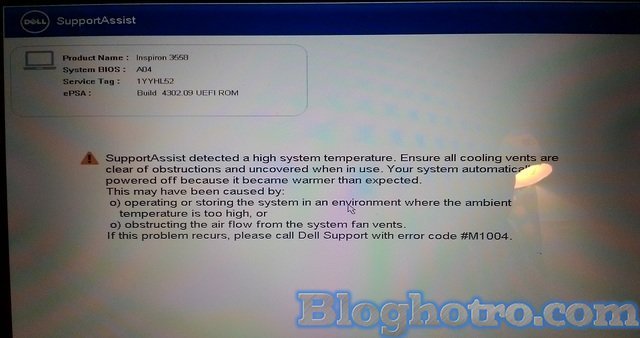 loi Supportassist tren may tinh 1