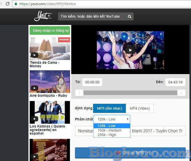 tach nhac ra khoi youtube