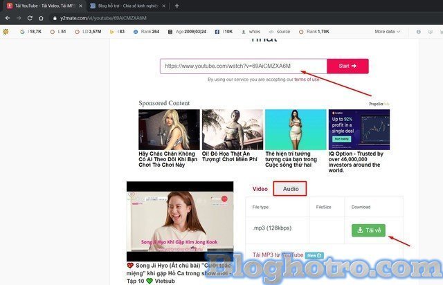 tach nhac ra khoi youtube