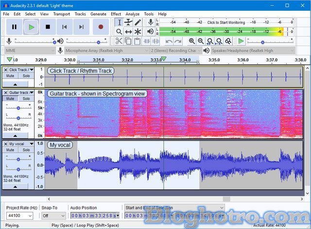 Phần mềm Audacity giúp thu âm trên laptop cực tốt