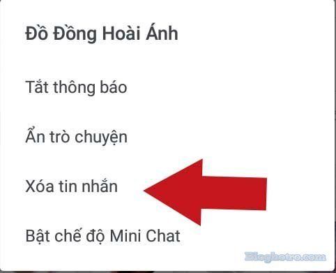 xoa tin nhan zalo nguoi nhan co doc duoc khong