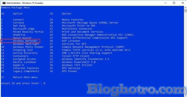 xoa windows defender