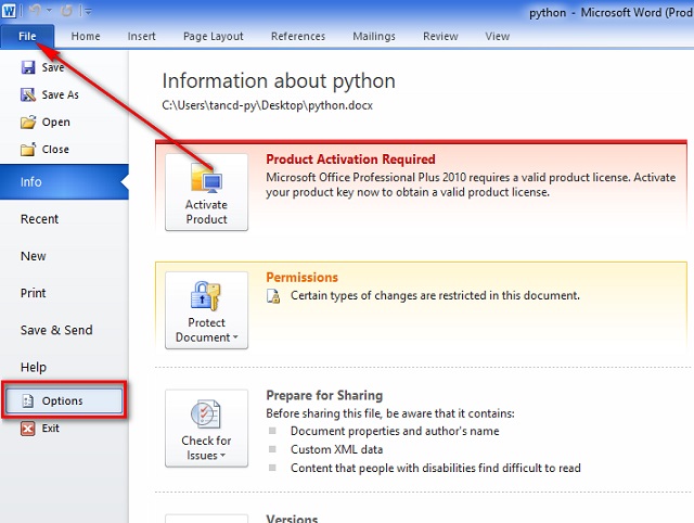 File word 2007 khong chinh sua duoc 1