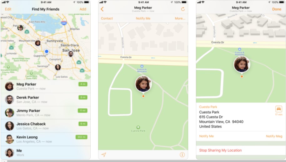 Find My Friends - Phần mềm định vị điện thoại iPhone, Android