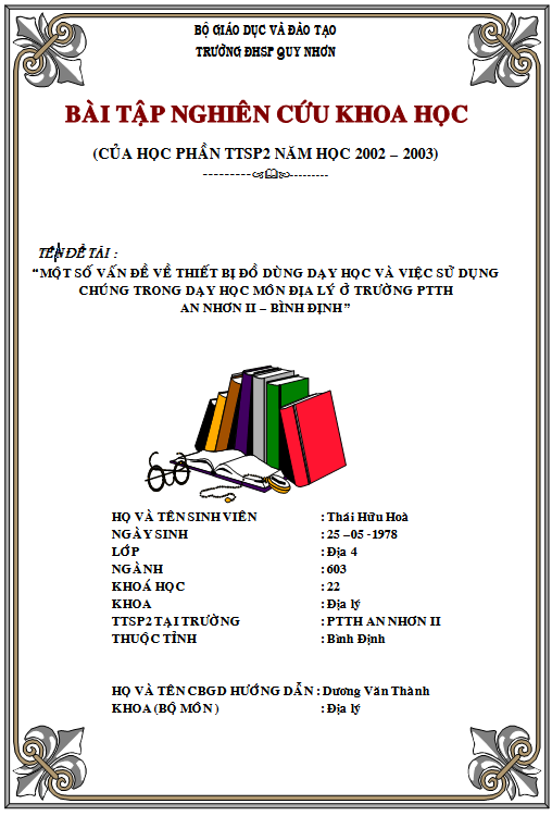 Ảnh minh hoạ: bìa luận văn đẹp trên word (4)