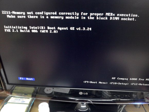 Nguyên nhân và cách khắc phục Memory not configured correctly for proper mebx execution