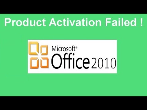 Office 2010 Product Activation Failed