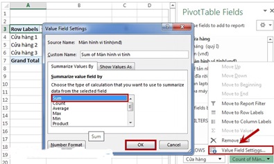 Ảnh minh hoạ: Pivot Table trong excel (10)