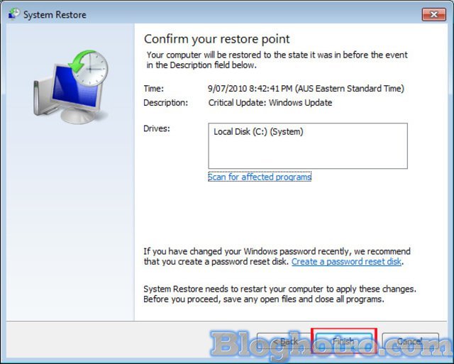 System Restore la gi 2