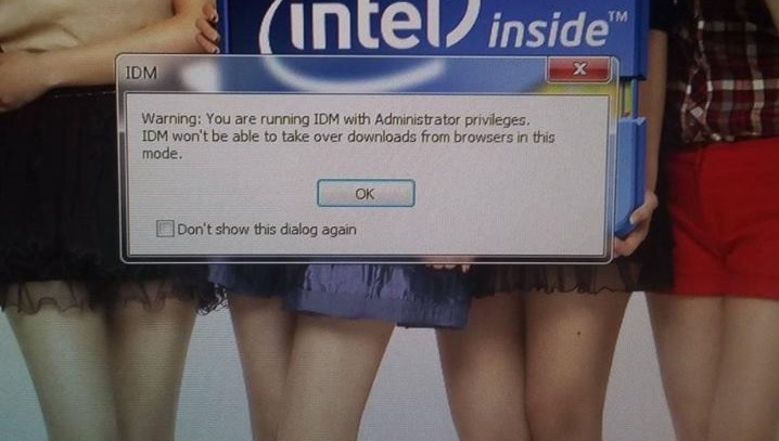Nguyên nhân và cách sửa lỗi You are running IDM with administrator privilege