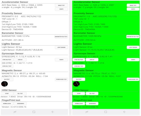 cac lenh test may samsung 8