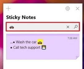 cac thao tac trong phan mem Sticky Notes 4