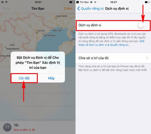 Ảnh minh hoạ: Cách dùng phần mềm Find My Friends