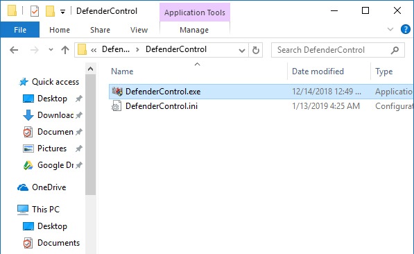 Ảnh minh hoạ: Cách dùng phần mềm Defender Control