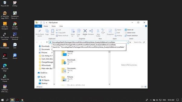 cach dung phan mem Sticky Notes