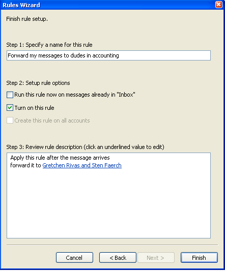 cach forward email trong outlook 10