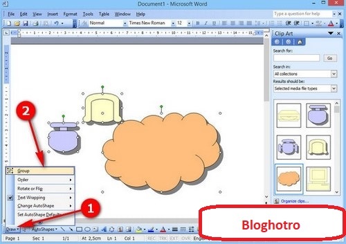 cach group trong word 1