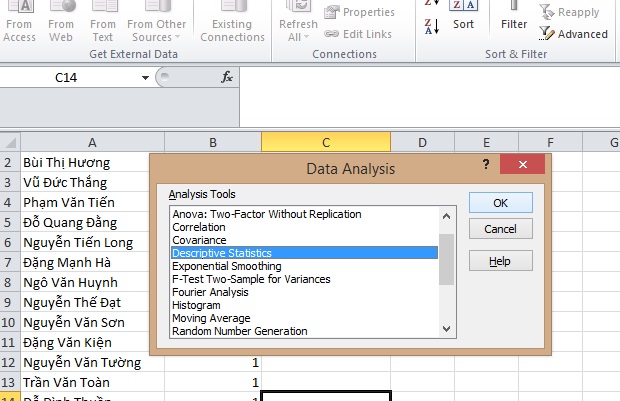Ảnh minh hoạ: lập bảng thống kê số lượng trong excel (1)