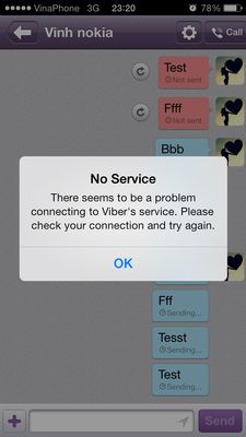 Ảnh minh hoạ: cách nhận biết bị chặn viber từ nhà mạng