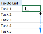 Ảnh minh hoạ: Cách tạo checklist trong excel 3