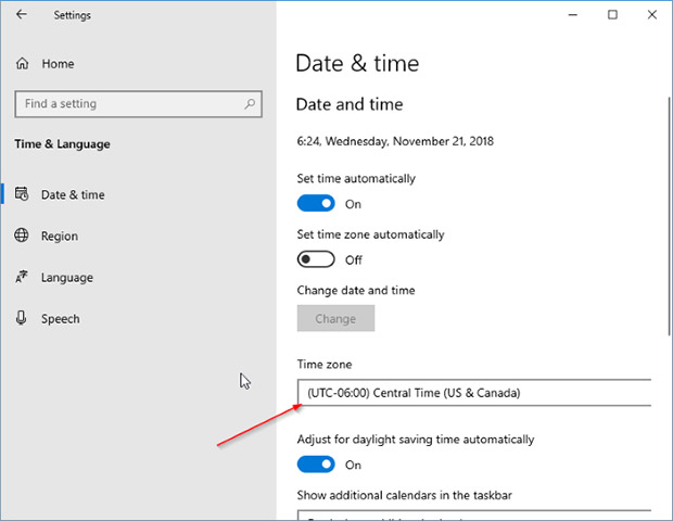 Cách cài đặt ngày giờ trên máy tính windows 10