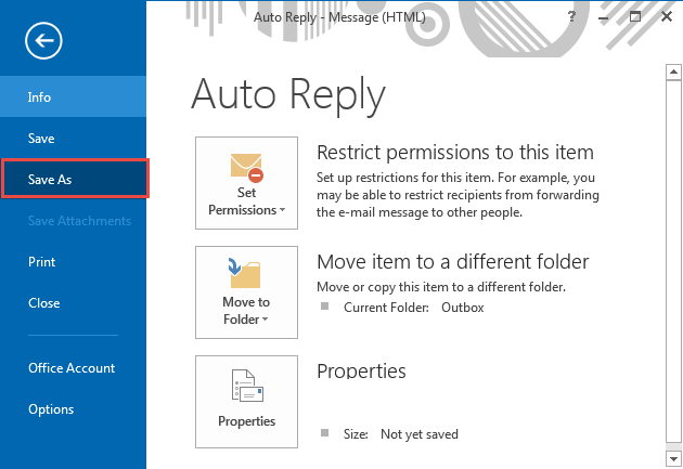 Ảnh minh hoạ: Cài đặt mail tự trả lời trong outlook 2