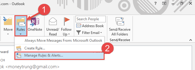 Ảnh minh hoạ: Cài đặt mail tự trả lời trong outlook 4