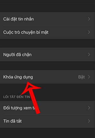 Ảnh minh hoạ: Cài mật khẩu messenger trên điện thoại iphone