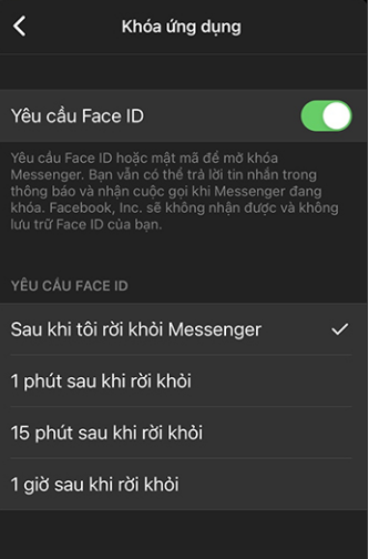 Ảnh minh hoạ: Cài mật khẩu messenger trên điện thoại iphone 5