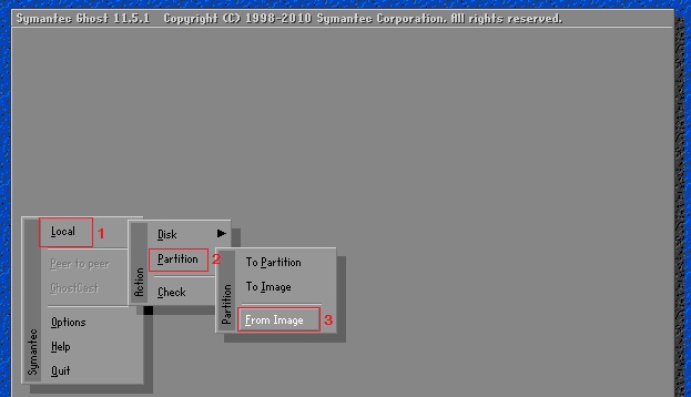 chay file ghost co san tren may tinh 3