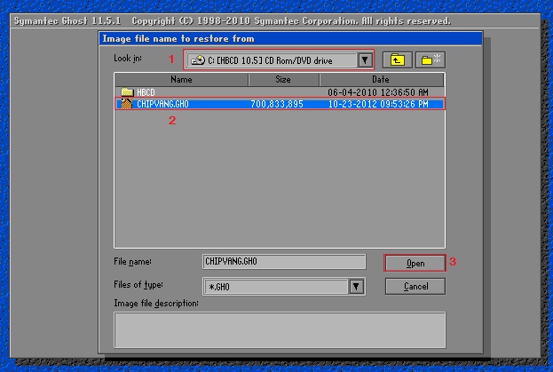 chay file ghost co san tren may tinh 4