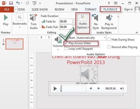 chen am thanh vao slide Powerpoint 3