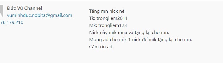 Ảnh minh hoạ: Tặng nick liên quân (6)