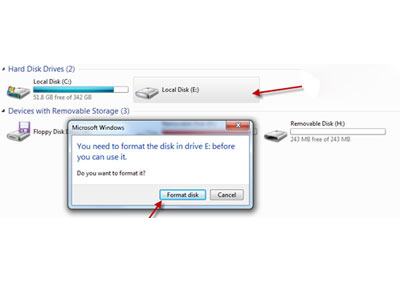 chuyen doi dinh dang RAW sang NTFS