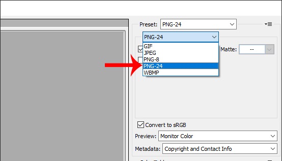 chuyen file JPG sang PNG trong photoshop 1