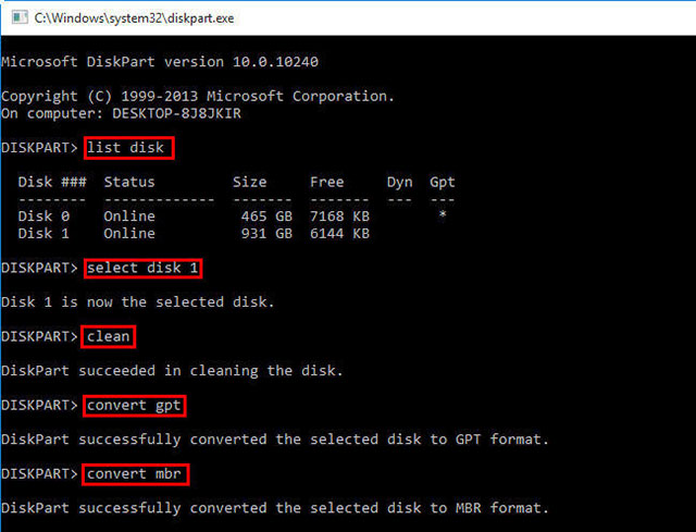 Cách chuyển ổ cứng MBR sang GPT dễ dàng và nhanh chóng
