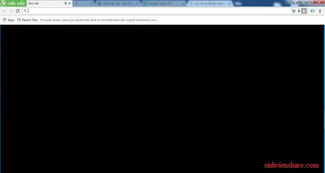 Nguyên nhân và cách sửa lỗi Cốc Cốc bị đen màn hình