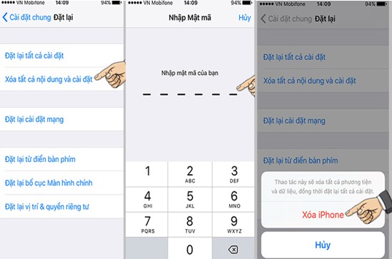 dien thoai bi mat cam ung 11